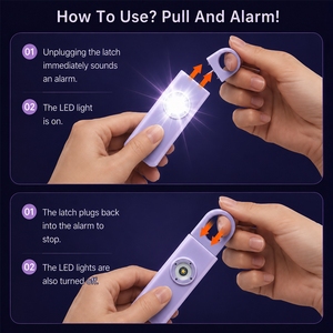 Groothandel 130db Nood-zelfverdediging sleutelhanger oplaadbare draagbare <span class=keywords><strong>alarm</strong></span> sleutelhanger persoonlijke <span class=keywords><strong>alarm</strong></span> voor vrouwen kinderen ouderen - Product Image 4