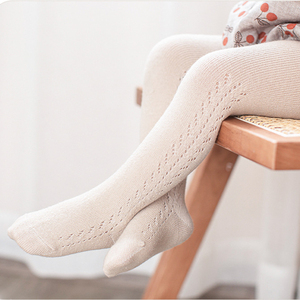 2023 nuovi collant per bambini in cotone a compressione a rete spagnola 0-6 mesi primavera bambini collant per bambine - Product Image 2