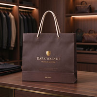 Sacs en papier cartonnés OEM d'usine, pelliculage mat, taille personnalisée pour la promotion de la marque, emballage en sac en papier