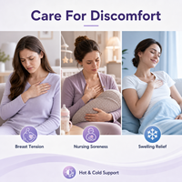 En gros, Compresse de gel réutilisable avec housse en tissu pour le soutien de la poitrine, la compression et le soulagement de l'engorgement pendant l'allaitement
