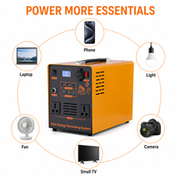 Station d'alimentation portable Felicitysolar LiFePO4 1 kWh, alimentation solaire/réseau double, silencieuse, écologique, pour la maison et le camping
