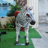 Sculptures de jardin sur le thème des animaux, animaux animatroniques réalistes et mobiles, modèle de zèbre à vendre