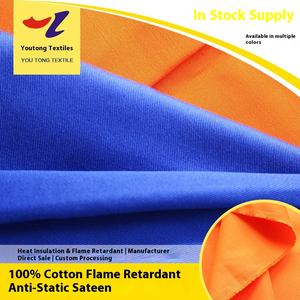 Magazzino di fabbrica 100% cotone ritardante di fiamma abbigliamento per saldatura antistatico ignifugo utensili filato carta tessuto completo <span class=keywords><strong>gamma</strong></span> di colori - Product Image 3