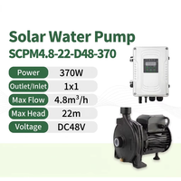 Pompe à eau solaire agricole avec contrôleur MPPT, pompe de surface électrique DC pour l'irrigation, l'alimentation en eau des élevages et des fermes