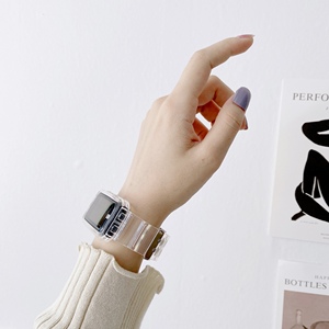 Boîtier de montre universel en TPU de couleur claire avec bracelet de montre adapté à <span class=keywords><strong>Huawei</strong></span> <span class=keywords><strong>Band</strong></span> <span class=keywords><strong>6</strong></span> <span class=keywords><strong>7</strong></span> 8 9 10 - Product Image 2