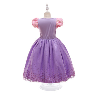 Vestido de Princesa Sofía de TV y Cine para Niñas, Disfraz de Halloween, Vestido Bordado para Fiesta de Halloween - Product Image 3