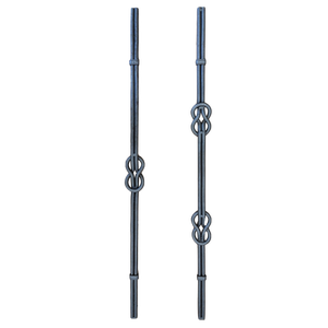 공장 가격 단조 철 장식 부품 계단 난간 울타리 문 - Product Image 3