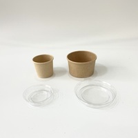 Gobelets à sauce en papier jetables Offre Spéciale 1oz | Gobelets à portions compostables imprimés personnalisés | Récipients alimentaires écologiques