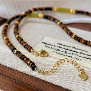 Großhandel natürliche Tiger Eye Stone <span class=keywords><strong>Neck</strong></span> für Mädchen - Product Image 6
