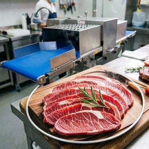 Máquina Portionadora de Carne Automática de Grado Industrial, Máquina Peladora de Carne Horizontal de Alta Velocidad para Cocina Central de Fábrica - Product Image 1