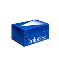 Boîte d'expédition en carton ondulé avec logo personnalisé, bande adhésive détachable, fermeture éclair, sans ruban adhésif, pour l'emballage électronique