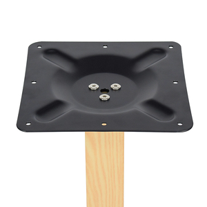 Base de <span class=keywords><strong>table</strong></span> en bois grainé et blanc, piédestal carré moderne pour tables de café et de restaurant - Product Image 2