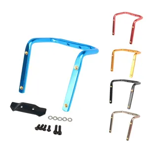 Support de selle arrière en aluminium pour vélo, support de porte-bouteille d'eau double, support de support fixe pour bouilloire <span class=keywords><strong>triathlon</strong></span> extensible - Product Image 1
