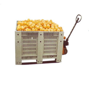 Heavy Duty Hdpe Vệ Sinh Cấp Thực Phẩm Lưới Lưới Lỗ Thông Hơi Stackable Nhựa Pallet <span class=keywords><strong>Bin</strong></span> Cho Rau Và Trái Cây - Product Image 3