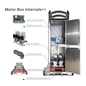 Trượt có thể thu vào cổng an toàn 6m dây thương mại tự động bãi đậu xe an ninh hàng rào vật nuôi băng thông minh điện tử trackless có thể thu vào - Product Image 3