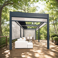 Pergola en aluminium Sweet Home pour patio de jardin avec toit à lames orientables