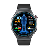 GE400 4G LTE Smartwatch 1,56 Zoll AMOLED TI AFE4950 EKG PPG Monitor 470mAh Magnetisches Laden Smart Armband