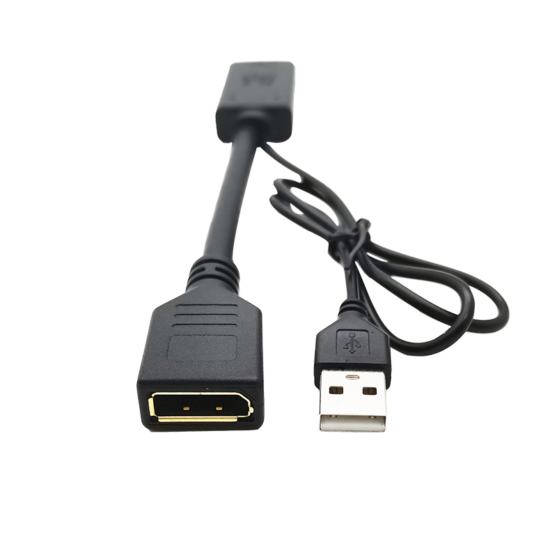 Gold Plated 1080P 4K USB Powered HDMI to DisplayPort Adapter Converter