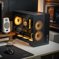 Mid Tower SGCC Plastic Computer Case Side Panel Window MicroATX Form Factor 3 Fans Front/Top Cooling 240mm/360mm Radiator