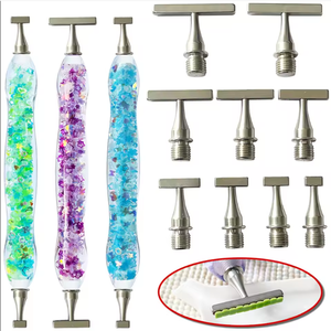 ElevaPulse 38 Pièces Accessoires De Peinture Au Diamant, Stylo De Peinture Au Diamant Stylo De Peinture Au Diamant En Resine Synthetique Stylo Diamant Courbe