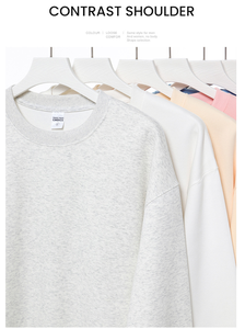 Felpa da uomo con girocollo da 350G in cotone 100% pesante Unisex Unisex con cappuccio - Product Image 3