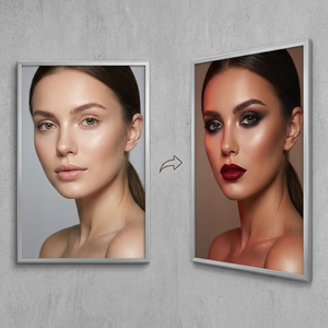 Panel Lenticular Personalizado Lentiprint Hecho en Alemania, 118X175cm, 40 LPI, Retrato, CLP/Backlit Estándar, Marco Plateado Opcional - Product Image 1