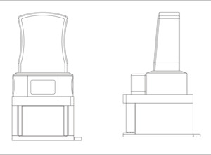 Pierre tombale en granit noir de style japonais moderne pour cimetière, monument commémoratif, origine Fujian, marque Sgz, garantie de 2 ans - Product Image 5