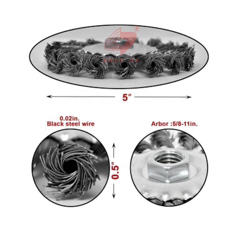 5 Inch Brass Wire Wheel Brush For Tools Stainless Steel Wire