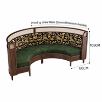 Ensemble table et chaises octogonales, banquette à dossier railé, chaise à tiges, table à plateau octogonal pour coin repas, salle à manger et coin dîner