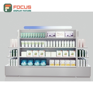 Modern Human Hair Display Counter Glass Top Drawer Shelf Shop Display Counter Cabinet Unit - Product Image 6