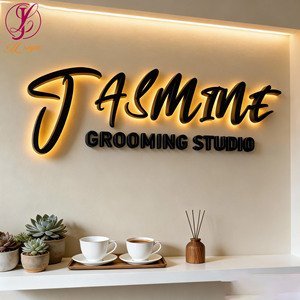 Insegna personalizzata con logo 3D a LED retroilluminato, lettere a canale 3D <span class=keywords><strong>da</strong></span> <span class=keywords><strong>parete</strong></span> per ufficio, studio cosmetico, clinica. - Product Image 3