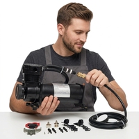 Compresseur de pression YCAN 12V ou 24V AS-C305B pour camion, voiture, bateau, kit de réservoir de compresseur d'air avec système de klaxon 200 PSI ABS+Fer