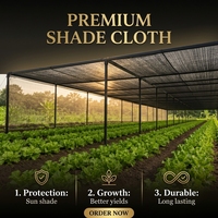 Toile d'ombrage premium en HDPE tricoté, résistante aux UV, pour l'agriculture, les serres, les fermes de légumes et les jardins