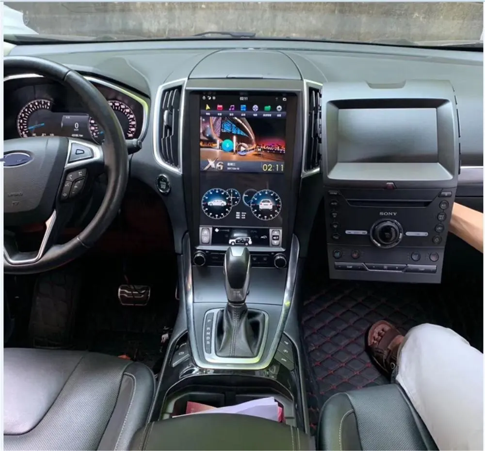 13.6 ''android 9.0 lettore dvd dell'automobile PER BORDO 2015-2019 RADIO di NAVIGAZIONE per auto SCHERMO TESLA cardvdplayer stereo multimediale PX6 auto