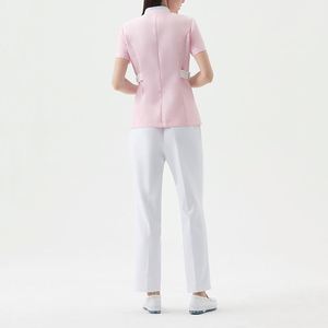 Ensemble 2 pièces pour femmes, tunique ajustée <span class=keywords><strong>de</strong></span> style asiatique (thai, coréen), tenue <span class=keywords><strong>de</strong></span> travail pour spa, coiffeuse, soins, toilettage d'animaux, vêtements <span class=keywords><strong>de</strong></span> travail - Product Image 6