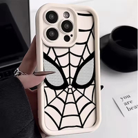 Coque de téléphone en TPU personnalisée avec logo photo, motif super-héros de dessin animé, anti-chute, pour iPhone 17 16 15 14 13 12 11 Pro Max Plus