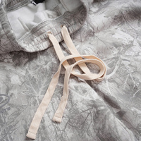 Ensemble survêtement personnalisé grande taille, sweat-shirt et pantalon de survêtement personnalisé, camouflage arboricole réel, lavage à l'acide, jogging ample évasé, survêtement pour homme