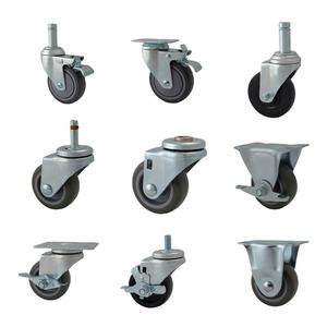 Classic High-Grade Steel Industrial <b>Wheels</b> Set Of <b>4</b> With Wrench Floor Protection And Anti-Skid Texture For Industrial <b>Trolley</b> - Product Image 2
