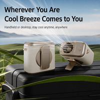 Nouveau mini ventilateur à suspendre à la taille, gadget de refroidissement portable à clipser pour une utilisation en extérieur, portable, utilisable à la main et sur un bureau