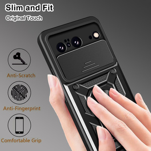 Custodie per Smartphone per Google Pixel 10 9 8 7 6 Pro XL 5G 8A 7A custodie per anello antiurto supporto per fotocamera scorrevole robusta per telefono <span class=keywords><strong>cellulare</strong></span> - Product Image 3