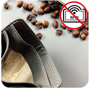 4 bolsillos incerts Delgado fácil de tomar Minimalista RFID Bloqueo de cuero personalizado Titular de la tarjeta de crédito - Product Image 5