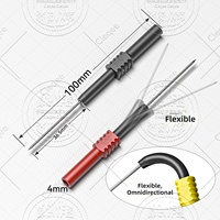 Sondes de test arrière flexibles Cleqee P5009 – Aiguilles de perforation isolées non destructives pour multimètre