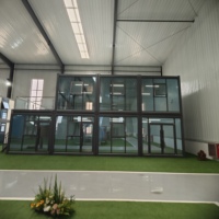 Maison conteneur économique préfabriquée extensible, maisons pliantes rapides en béton, conteneurs de stockage pliables, unités pliables, bureaux portables