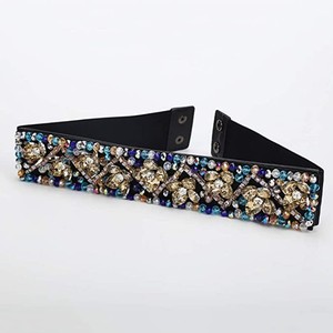 Ceintures à <span class=keywords><strong>perles</strong></span> <span class=keywords><strong>en</strong></span> strass et cristal pour femmes, extensible, multicolores, nouvelle collection, - Product Image 6