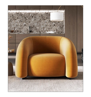 Canapé simple de luxe moderne et léger en tissu de velours Chaise de salon Fashion Simple Personalized Relax Sofa Chair Accent Chair