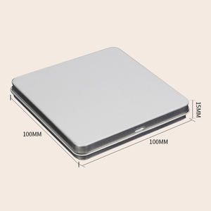 Gran oferta, caja de lata de Metal <span class=keywords><strong>con</strong></span> bisagras cuadradas para naipes, caja de almacenamiento de embalaje de regalo - Product Image 4