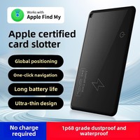 Carte de mode GPS ultra-mince certifiée MFI Tracker pour animaux de compagnie en plastique étanche Dispositif anti-perte Charge sans fil Global Gps Tracker pour animaux de compagnie