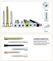 Vis à tête hexagonale métrique/pouce Classe 4 Marque DH Filetage standard - Acier au carbone zingué Haute résistance pour meubles