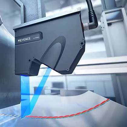 Keyence LJ-X8080 3D Industrial Laser Profiler Sensor | IP67 | 1100g | 3200 Points | Fixed Mounting | Inspection Use
