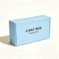 Boîtes à cupcakes personnalisées avec logo, boîte en papier alimentaire pour pâtisserie, brownies, biscuits, emballage alimentaire en papier avec laminage mat